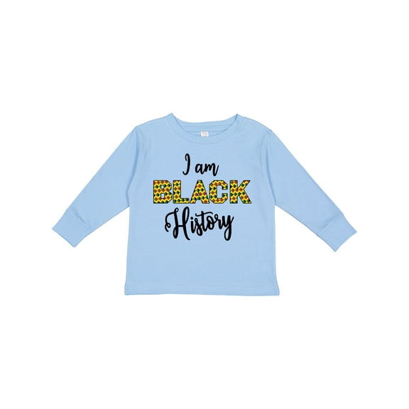 Inktastic I Am Black History Boys or Girls Long Sleeve Toddler T-Shirt