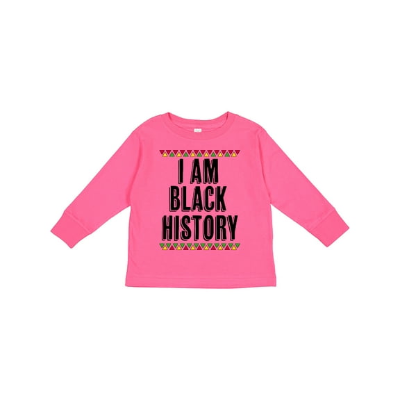 Inktastic I Am Black History Month Boys or Girls Long Sleeve Toddler T-Shirt