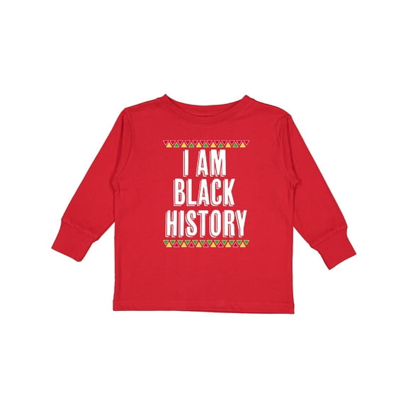 Inktastic I Am Black History Month Boys or Girls Long Sleeve Toddler T-Shirt