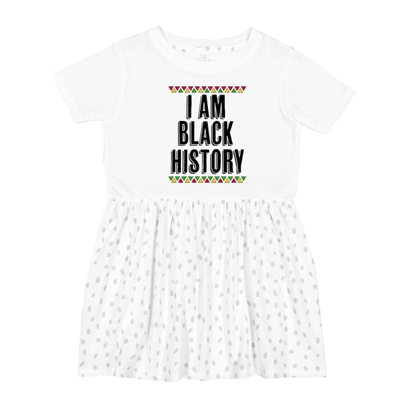 Inktastic I Am Black History Month Girls Toddler Dress