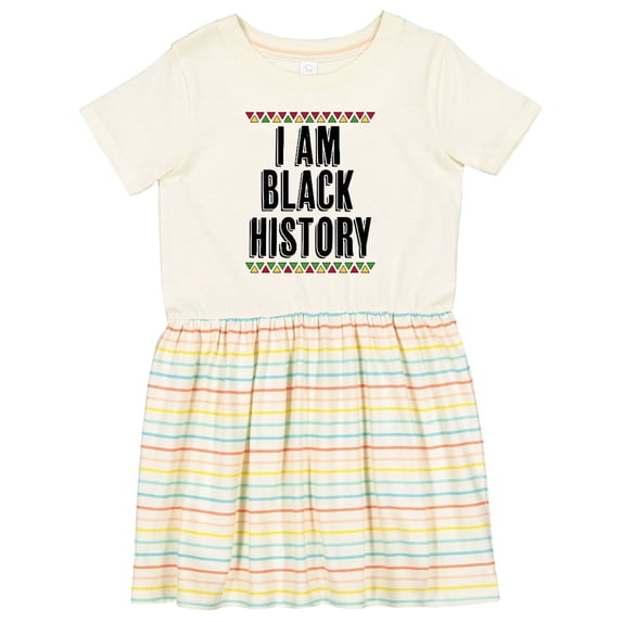Inktastic I Am Black History Month Girls Toddler Dress
