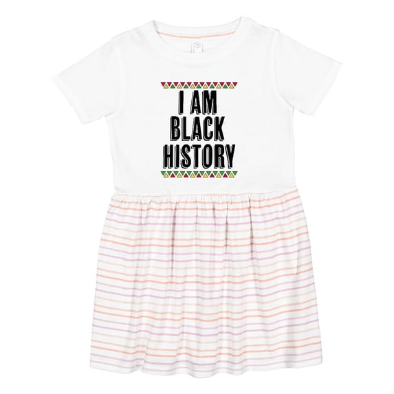 Inktastic I Am Black History Month Girls Toddler Dress