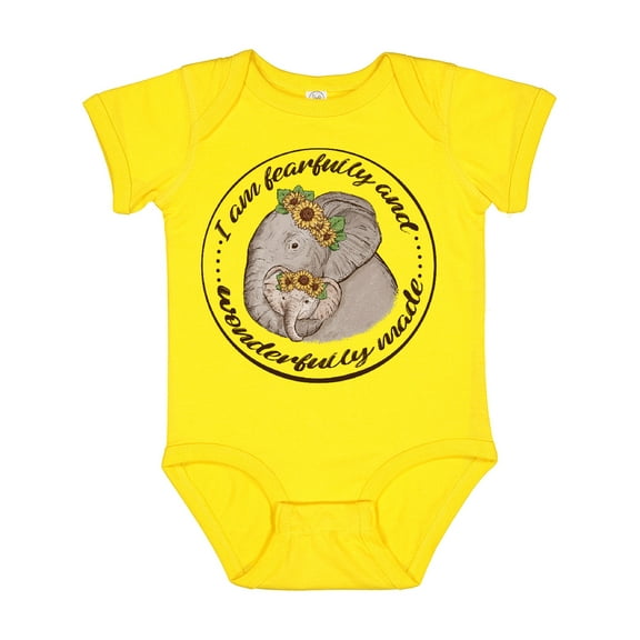 Inktastic I Am Fearfully and Wonderfully Made Boys or Girls Baby Bodysuit