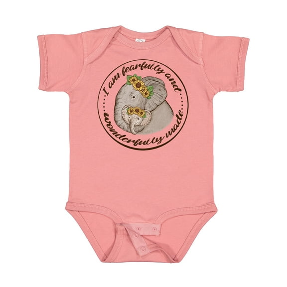 Inktastic I Am Fearfully and Wonderfully Made Boys or Girls Baby Bodysuit
