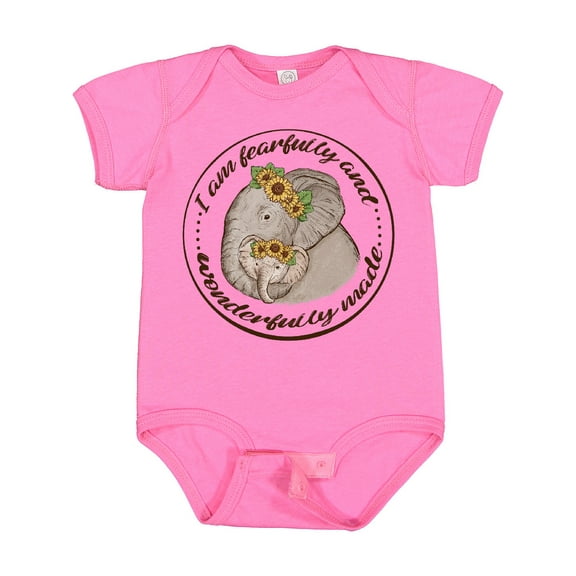 Inktastic I Am Fearfully and Wonderfully Made Boys or Girls Baby Bodysuit