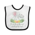 thumbnail image 1 of Inktastic I Am Fearfully and Wonderfully Made Cute Elephants Boys or Girls Baby Bib, 1 of 4