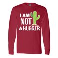 thumbnail image 1 of Inktastic I Am Not a Hugger with Cactus Long Sleeve T-Shirt, 1 of 5