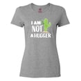 thumbnail image 1 of Inktastic I Am Not a Hugger with Cactus Women's T-Shirt, 1 of 5
