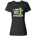 thumbnail image 1 of Inktastic I Am Not a Hugger with Cactus Women's T-Shirt, 1 of 5