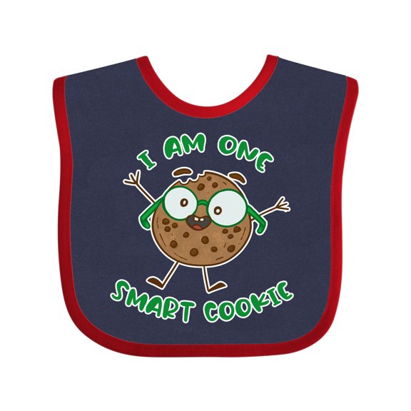 Inktastic I Am One Smart Cookie Boys or Girls Baby Bib