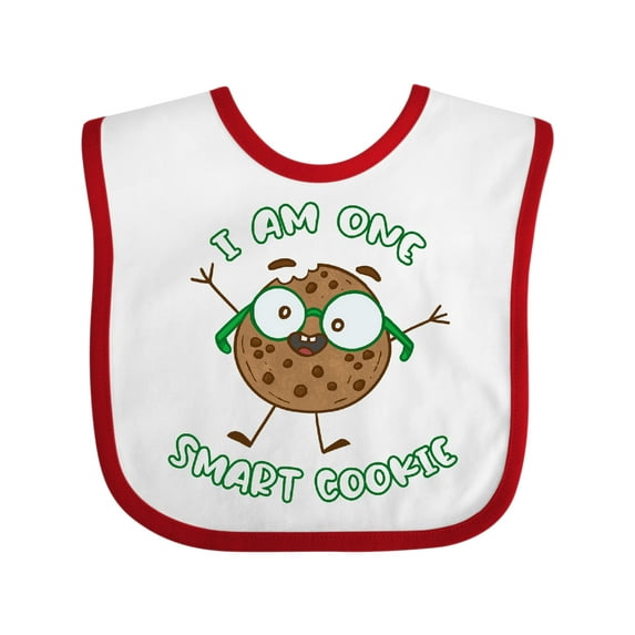 Inktastic I Am One Smart Cookie Boys or Girls Baby Bib