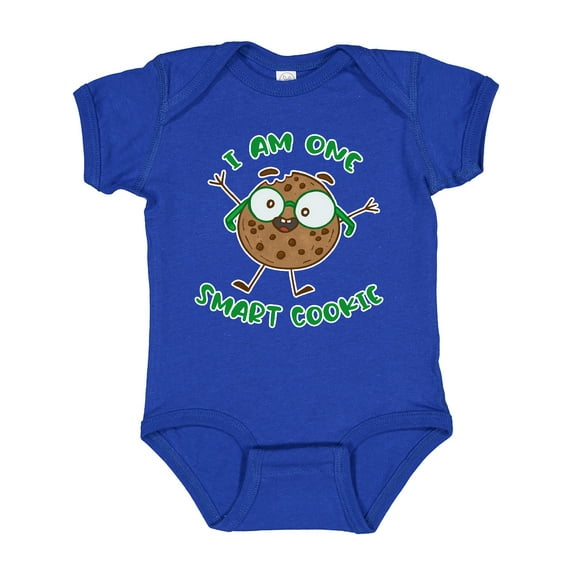 Inktastic I Am One Smart Cookie Boys or Girls Baby Bodysuit