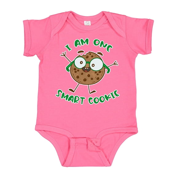 Inktastic I Am One Smart Cookie Boys or Girls Baby Bodysuit