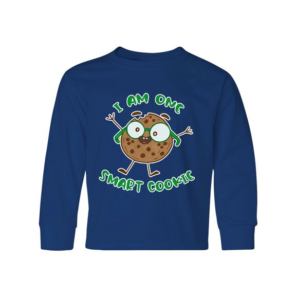 Inktastic I Am One Smart Cookie Long Sleeve Youth T-Shirt