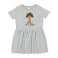 thumbnail image 1 of Inktastic I Am Thankful for My Family Turkey Thanksgiving Girls Toddler Dress, 1 of 5
