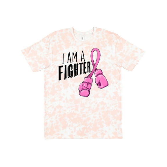 Inktastic I Am a Fighter Breast Cancer Awareness with Boxing Gloves T-Shirt