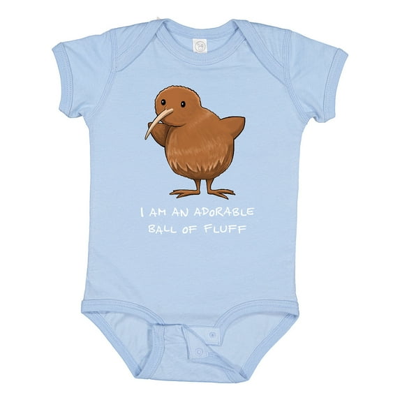 Inktastic I Am an Adorable Ball of Fluff Cute Kiwi Bird Boys or Girls Baby Bodysuit