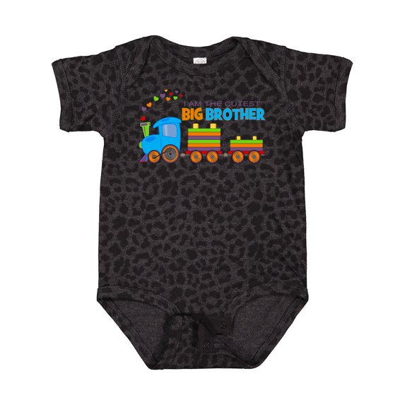 Inktastic I Am the Cutest Big Brother - Train Boys Baby Bodysuit