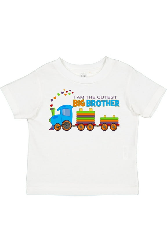 I Am the Cutest Big Brother Train Boys Toddler T-Shirt