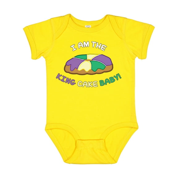 Inktastic I Am the King Cake Baby Boys or Girls Baby Bodysuit
