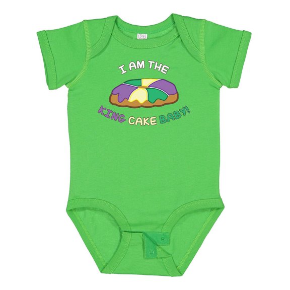 Inktastic I Am the King Cake Baby Boys or Girls Baby Bodysuit