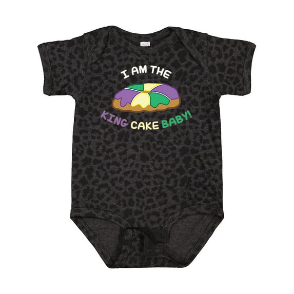 Inktastic I Am the King Cake Baby Boys or Girls Baby Bodysuit