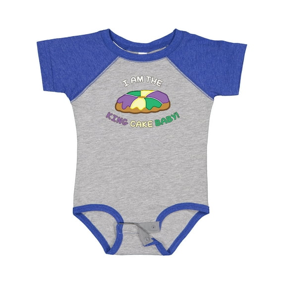 Inktastic I Am the King Cake Baby Boys or Girls Baby Bodysuit