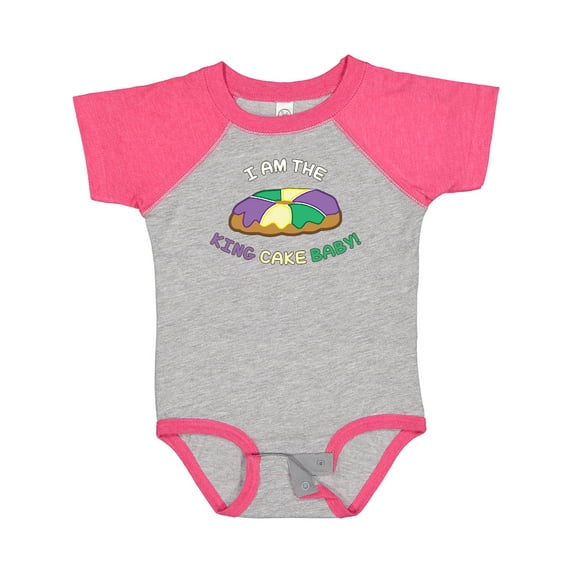 Inktastic I Am the King Cake Baby Boys or Girls Baby Bodysuit
