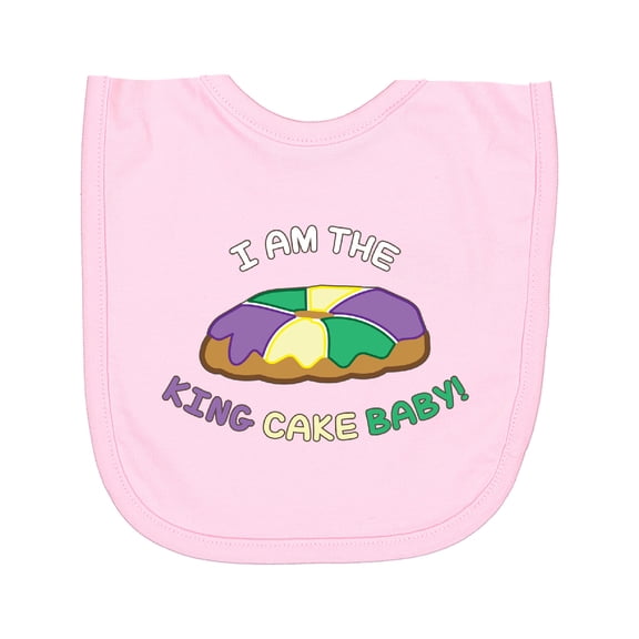 Inktastic I Am the King Cake Baby Newborn Bib