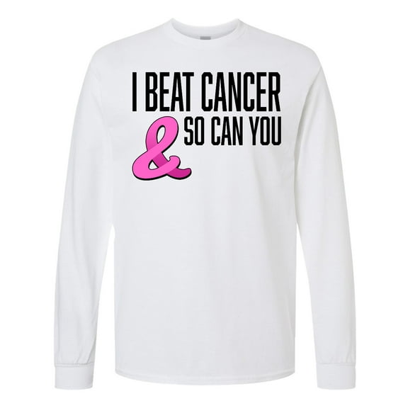 Inktastic I Beat Cancer and So Can You Long Sleeve T-Shirt