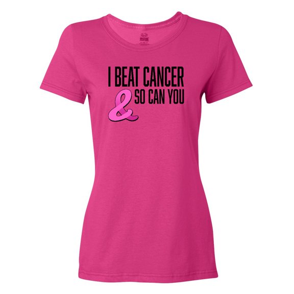 Inktastic I Beat Cancer and So Can You Women's T-Shirt