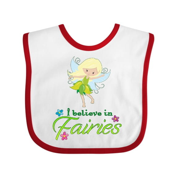 Inktastic I Believe in Fairies Boys or Girls Baby Bib