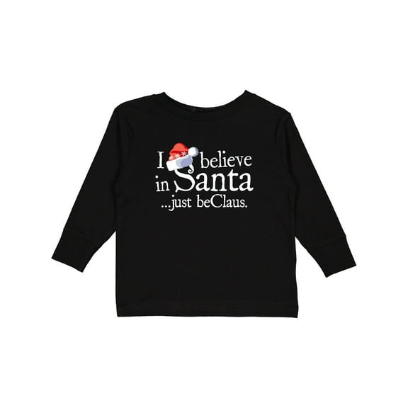 Inktastic I Believe in Santa 2 Boys or Girls Long Sleeve Toddler T-Shirt