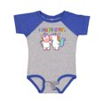 thumbnail image 1 of Inktastic I Believe in You Cute Rainbow Unicorns Boys or Girls Baby Bodysuit, 1 of 5