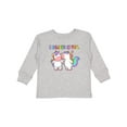 thumbnail image 1 of Inktastic I Believe in You Cute Rainbow Unicorns Boys or Girls Long Sleeve Toddler T-Shirt, 1 of 5