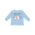 thumbnail image 1 of Inktastic I Believe in You Cute Rainbow Unicorns Boys or Girls Long Sleeve Toddler T-Shirt, 1 of 5