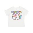 thumbnail image 1 of Inktastic I Believe in You Cute Rainbow Unicorns Boys or Girls Toddler T-Shirt, 1 of 5