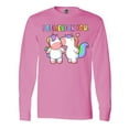 thumbnail image 1 of Inktastic I Believe in You Cute Rainbow Unicorns Long Sleeve T-Shirt, 1 of 5
