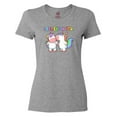 thumbnail image 1 of Inktastic I Believe in You Cute Rainbow Unicorns Women's T-Shirt, 1 of 5