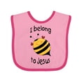 thumbnail image 1 of Inktastic I Belong to Jesus Boys or Girls Baby Bib, 1 of 4