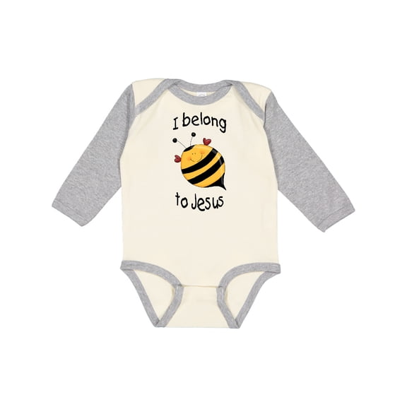 Inktastic I Belong to Jesus Boys or Girls Long Sleeve Baby Bodysuit