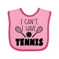 thumbnail image 1 of Inktastic I Can't, I Have Tennis Boys or Girls Baby Bib, 1 of 4
