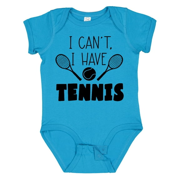 Inktastic I Can't, I Have Tennis Boys or Girls Baby Bodysuit