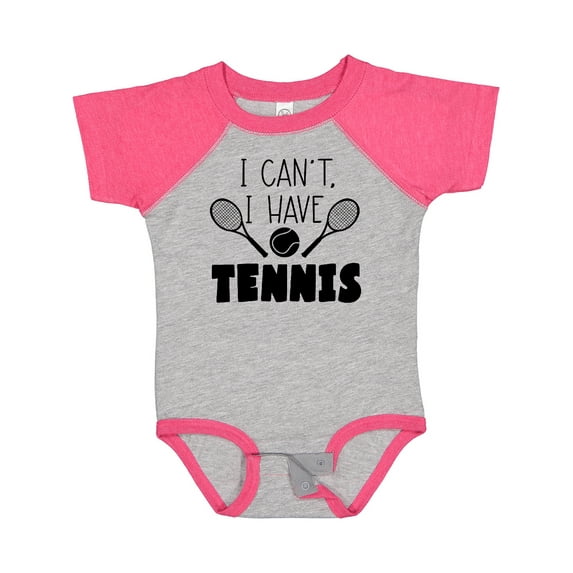 Inktastic I Can't, I Have Tennis Boys or Girls Baby Bodysuit