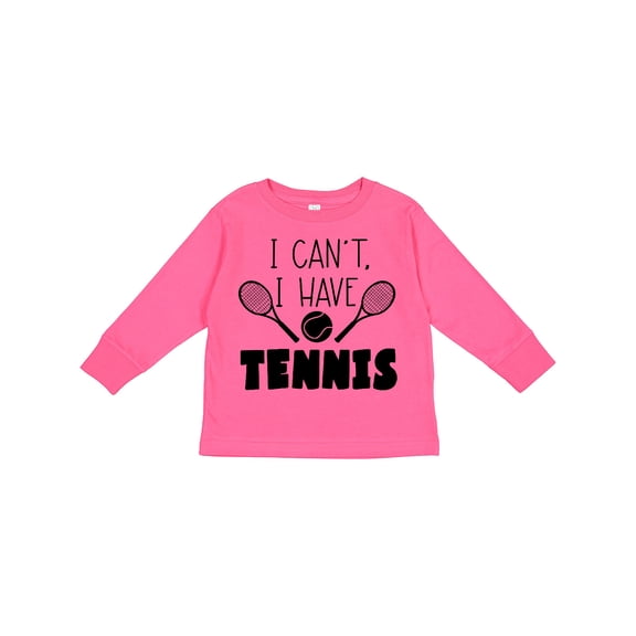 Inktastic I Can't, I Have Tennis Boys or Girls Long Sleeve Toddler T-Shirt