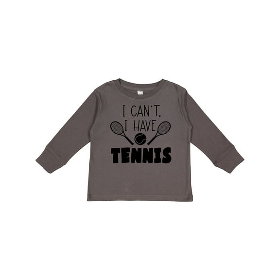 Inktastic I Can't, I Have Tennis Boys or Girls Long Sleeve Toddler T-Shirt
