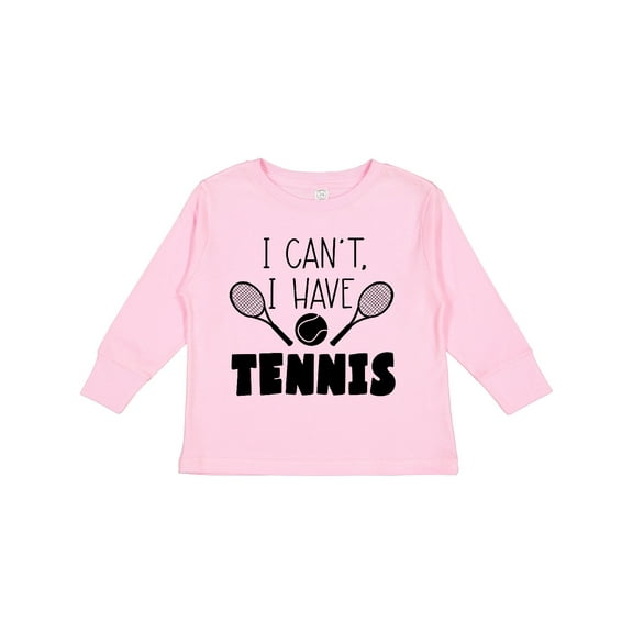 Inktastic I Can't, I Have Tennis Boys or Girls Long Sleeve Toddler T-Shirt