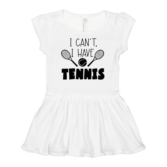 Inktastic I Can't, I Have Tennis Girls Baby Dress