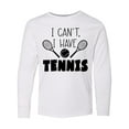 thumbnail image 1 of Inktastic I Can't, I Have Tennis Long Sleeve Youth T-Shirt, 1 of 5