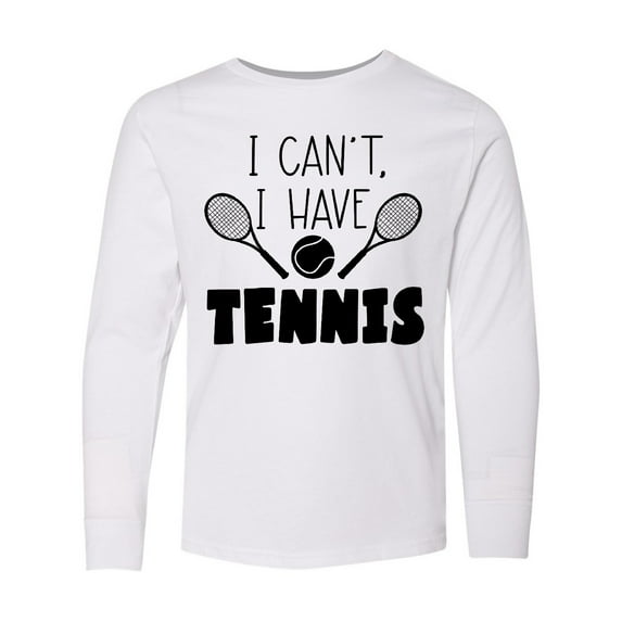 Inktastic I Can't, I Have Tennis Long Sleeve Youth T-Shirt